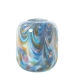 Vaso Alexandra House Living Azul Branco Cristal 18 x 18 x 20 cm