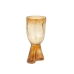 Vase Romimex Amber Glass Face 16 x 32 x 16 cm