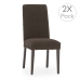 Chair Cover Eysa THOR Brown 50 x 55 x 50 cm 2 Units