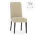 Stol täcka Eysa THOR Beige 50 x 55 x 50 cm 2 antal