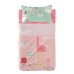 Set beddengoed HappyFriday Moshi Moshi Hola Multicolour Wieg voor baby's 2 Onderdelen