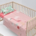 Set beddengoed HappyFriday Moshi Moshi Hola Multicolour Wieg voor baby's 2 Onderdelen