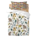 Parure de couette HappyFriday Moshi Moshi Harvestwood Multicouleur Lit de bébé 2 Pièces