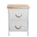 Nightstand Alexandra House Living White Brown Wood 40 x 55 x 30 cm