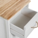 Nightstand Alexandra House Living White Brown Wood 40 x 55 x 30 cm