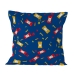 Capa de almofada HappyFriday Baleno Teen Blue Hotdog Multicolor 60 x 60 cm