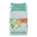 Conjunto de Lençóis HappyFriday Happynois World Map Multicolor Berço de Bebé 2 Peças