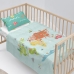 Jeu de draps HappyFriday Happynois World Map Multicouleur Lit de bébé 2 Pièces