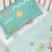 Jeu de draps HappyFriday Happynois World Map Multicouleur Lit de bébé 2 Pièces