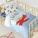 Dekbedovertrek set HappyFriday Le Petit Prince Son Avion Multicolour Wieg voor baby's 2 Onderdelen