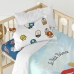 Dekbedovertrek set HappyFriday Le Petit Prince Son Avion Multicolour Wieg voor baby's 2 Onderdelen