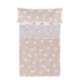 Jeu de draps HappyFriday Basic Kids Clouds Rose Lit 1 persone 2 Pièces