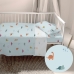 Set beddengoed HappyFriday HF Mini Dinosaur Multicolour Wieg voor baby's 2 Onderdelen