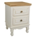 Mesa de Cabeceira Alexandra House Living Branco Natural 33 x 53 x 37 cm