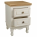 Mesa de Cabeceira Alexandra House Living Branco Natural 33 x 53 x 37 cm