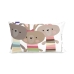 Capa de travesseiro HappyFriday Moshi Moshi Rabbit Family Multicolor 50 x 30 cm