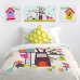 Canvas HappyFriday Moshi Moshi House Multicolour 27 x 27 cm