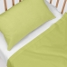 Set di Lenzuola HappyFriday BASIC KIDS Verde Culla Neonato 2 Pezzi