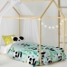 Dekbedovertrek set HappyFriday Moshi Moshi Panda Garden Blue Blauw Bed van 80 2 Onderdelen