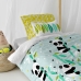 Dekbedovertrek set HappyFriday Moshi Moshi Panda Garden Blue Blauw Bed van 80 2 Onderdelen