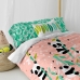 Dekbedovertrek set HappyFriday Moshi Moshi Panda Garden Roze Bed van 105 2 Onderdelen