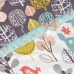 Conjunto de Lençóis HappyFriday Moshi Moshi Woodland Multicolor Solteiro 2 Peças