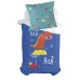 Funda de almohada HappyFriday Moshi Moshi Funnysaurus Multicolor 80 x 80 cm