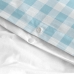 Duvet cover set HappyFriday Basic Kids Blue Single Gingham 2 Pieces