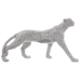 Deko-Figur Alexandra House Living Silberfarben Kunststoff Panther 10 x 34 x 20 cm