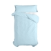 Dekbedovertrek set HappyFriday Basic Kids Blauw Bed van 80/90 2 Onderdelen