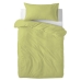 Duvet cover set HappyFriday Basic Kids Green Baby Crib 2 Pieces