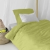 Duvet cover set HappyFriday Basic Kids Green Single 2 Pieces