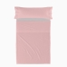 Jeu de draps HappyFriday BASIC KIDS Rose clair Lit 1 persone 2 Pièces