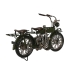 Prydnadsfigur Home ESPRIT Blå Grön Motorcykel Vintage 31 x 8 x 16 cm (2 antal)