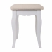 Banqueta Alexandra House Living Branco Castanho madeira de pinho Madeira MDF 31 x 41 x 42 cm