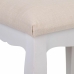 Banqueta Alexandra House Living Branco Castanho madeira de pinho Madeira MDF 31 x 41 x 42 cm