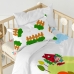 Set di copripiumino HappyFriday Mr Fox Piggys  Multicolore Culla Neonato 2 Pezzi