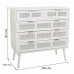 Cassettiera Alexandra House Living Bianco Bambù Legno MDF 39 x 81 x 80 cm