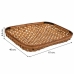 Tray Alexandra House Living Light brown Bamboo 38 x 8 x 48 cm