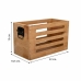 Opslagdozen Alexandra House Living Bruin Sparrenhout 17 x 15 x 28 cm 25 x 13,5 x 14 cm 22 x 10,5 x 13 cm 3 Onderdelen