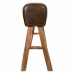 Hocker Alexandra House Living Braun natürlich Leder Mango-Holz 35 x 76 x 120 cm