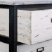 Chest of drawers Alexandra House Living White Black Paolownia wood 29 x 73 x 40 cm