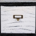 Cassettiera Alexandra House Living Bianco Nero Legno di paulownia 32 x 81 x 26 cm