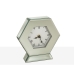 Table clock Romimex Silver Glass 18 x 19 x 6 cm