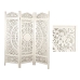 Folding screen Romimex White Wood 152 x 182 x 3 cm