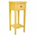 Mesa auxiliar Alexandra House Living Amarillo 33 x 78 x 33 cm