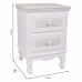 Mesita de Noche Alexandra House Living Blanco 33 x 53 x 37 cm