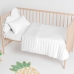 Bedspread (quilt) HappyFriday Basic Kids Dash White 100 x 130 cm