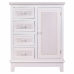 Портманто с чекмеджета Alexandra House Living Бял Дървен MDF 32 x 84 x 66 cm