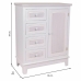 Ingresso con Cassetti Alexandra House Living Bianco Legno MDF 32 x 84 x 66 cm